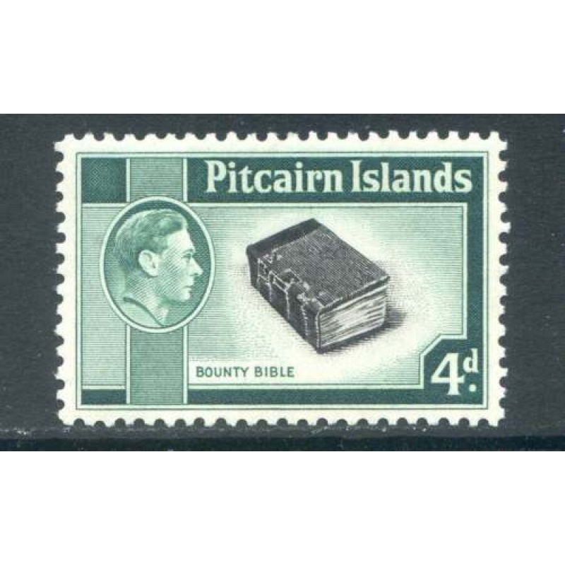 Pitcairn Islands 4d Black  Emerald SG5b Mounted Mint