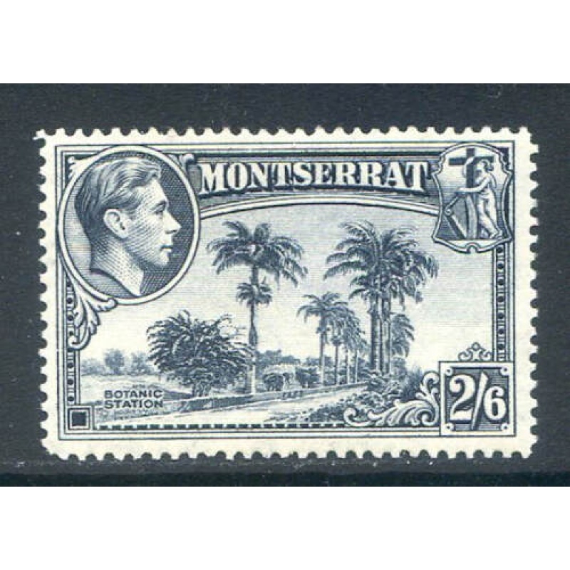 Montserrat 2 6 Slate Blue SG109a Mounted Mint