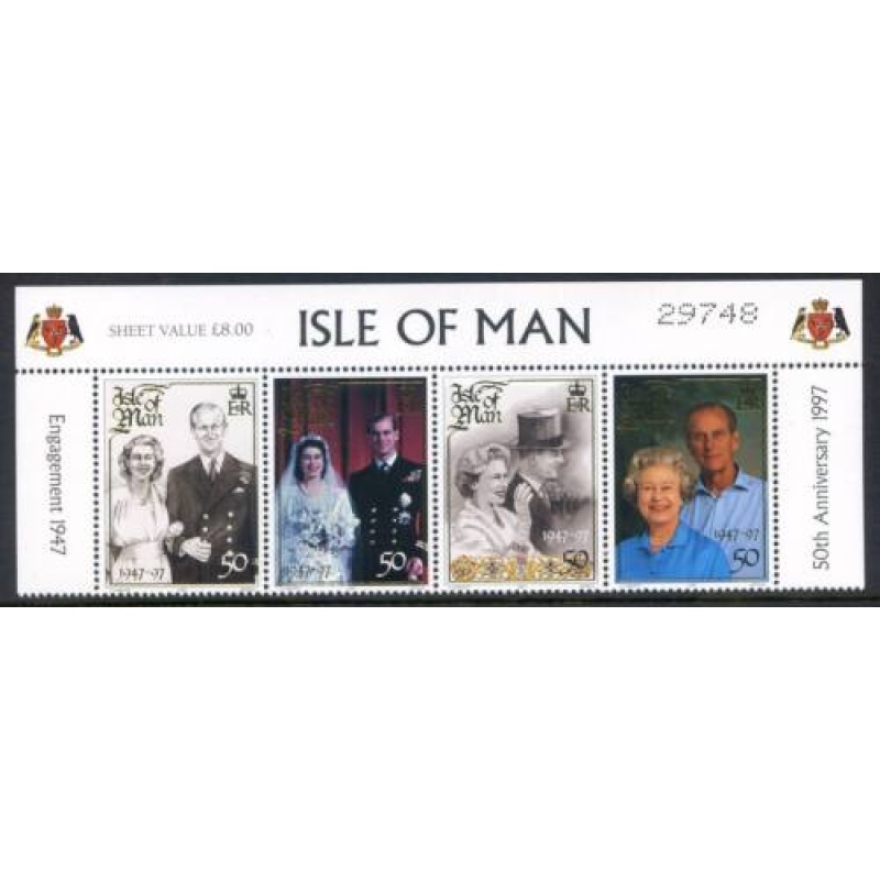 Isle Of Man 1997 Golden Wedding Set SG768 771 Unmounted Mint