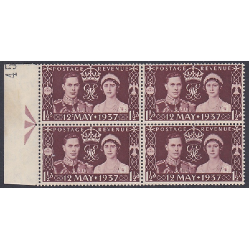 Sg 461c 1937 Coronation of King G VI Colon flaw R10 1 UNMOUNTED MINT MNH