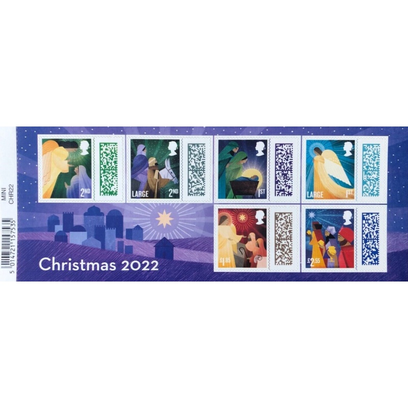 MS4738a barcode  2022 Christmas miniature sheet UNMOUNTED MINT