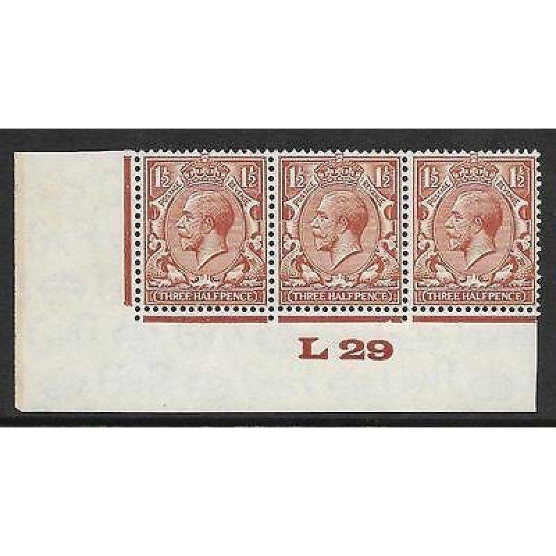 1d Brown Block Cypher Control L29 imperf UNMOUNTED MINT MNH