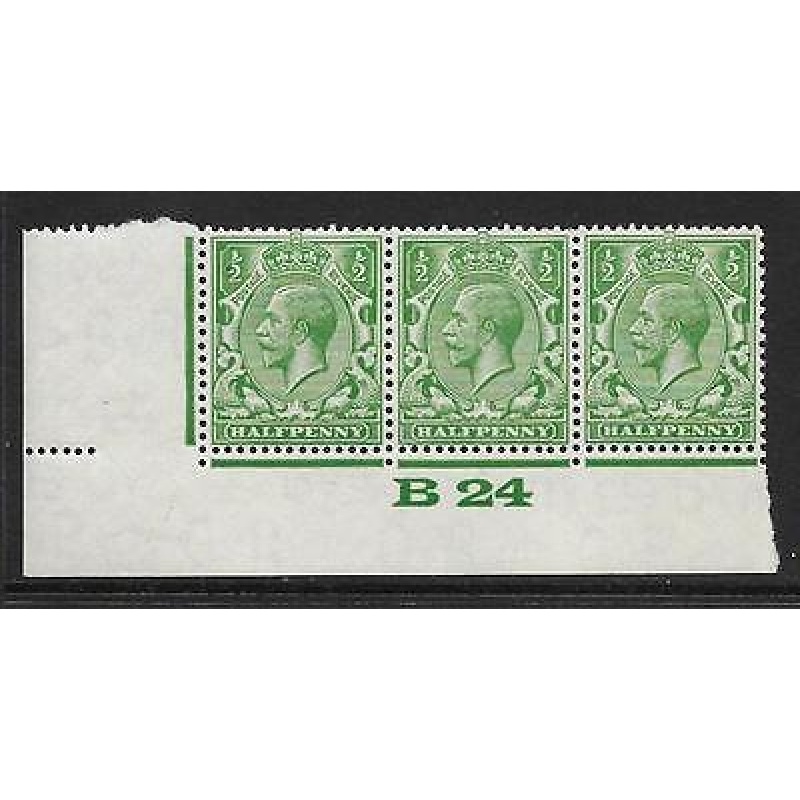 d Green Block Cypher Control B24 imperf UNMOUNTED MINT MNH