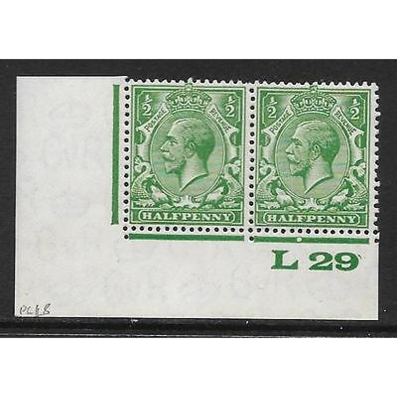 d Green Block Cypher Control L29 imperf UNMOUNTED MINT MNH