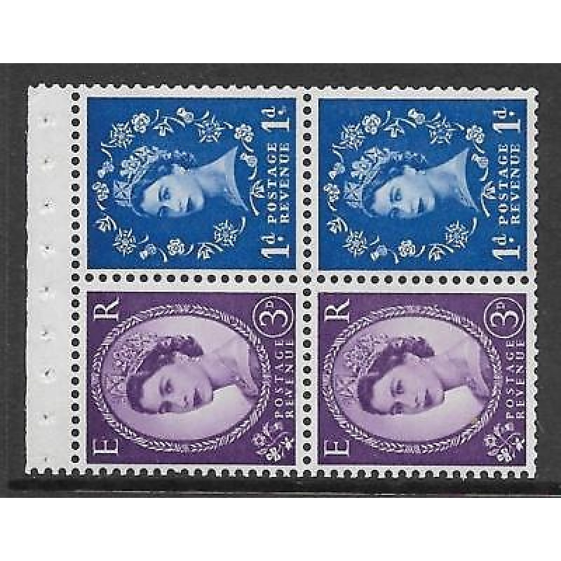 SB36 Wilding booklet pane Crown Left perf type AP UNMOUNTED MNT MNH