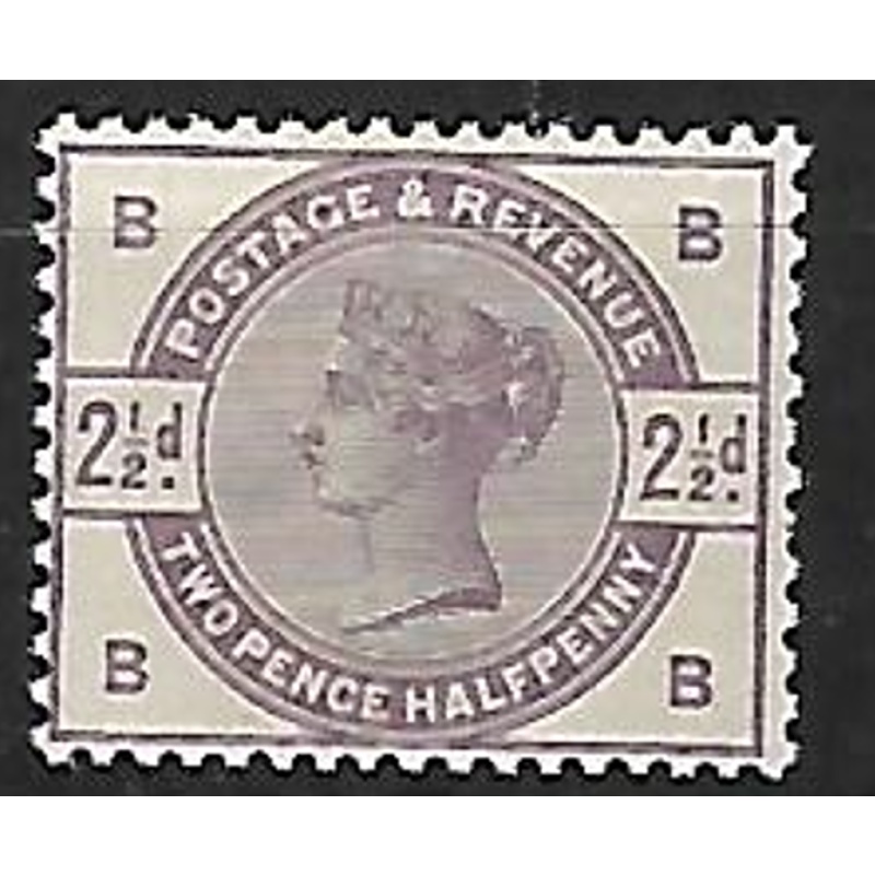 SG190 1883 2½d lilac B-B UNMOUNTED MINT