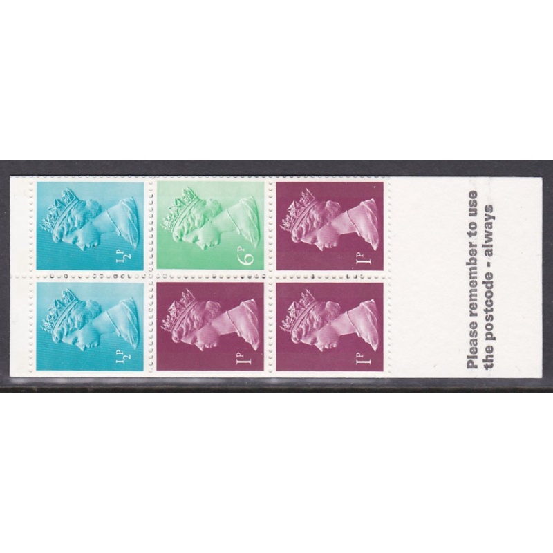 FA3 June 1977 10p Machin Decimal Folded Booklet - Miscut Booklet