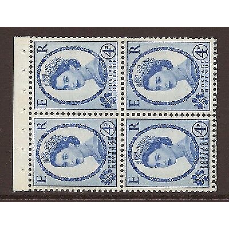 SB110 Wilding booklet pane Violet crown left perf I UNMOUNTED MNT