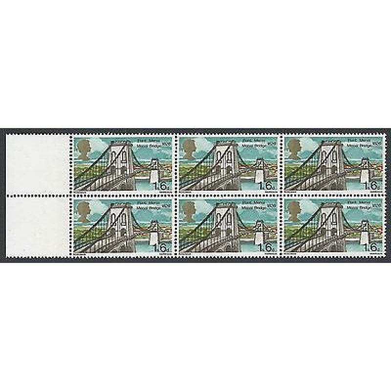 1968 Bridges 1 6 - Listed Flaw - Broken Corner Stones - MNH