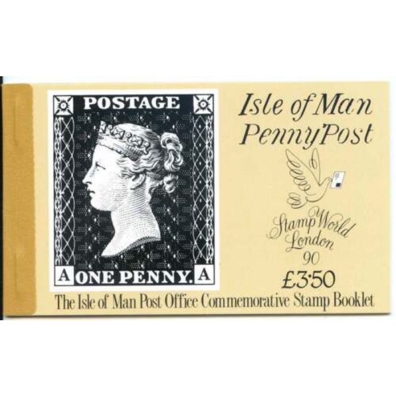 1989 Isle of Man Penny Black Prestige Booklet SGSB25 Unmounted Mint