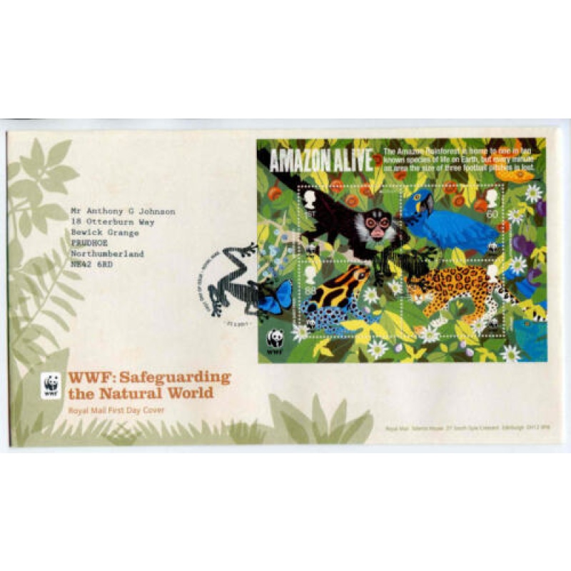 GB 2011 WWF Mini Sheet FDC Tallents House Cancel