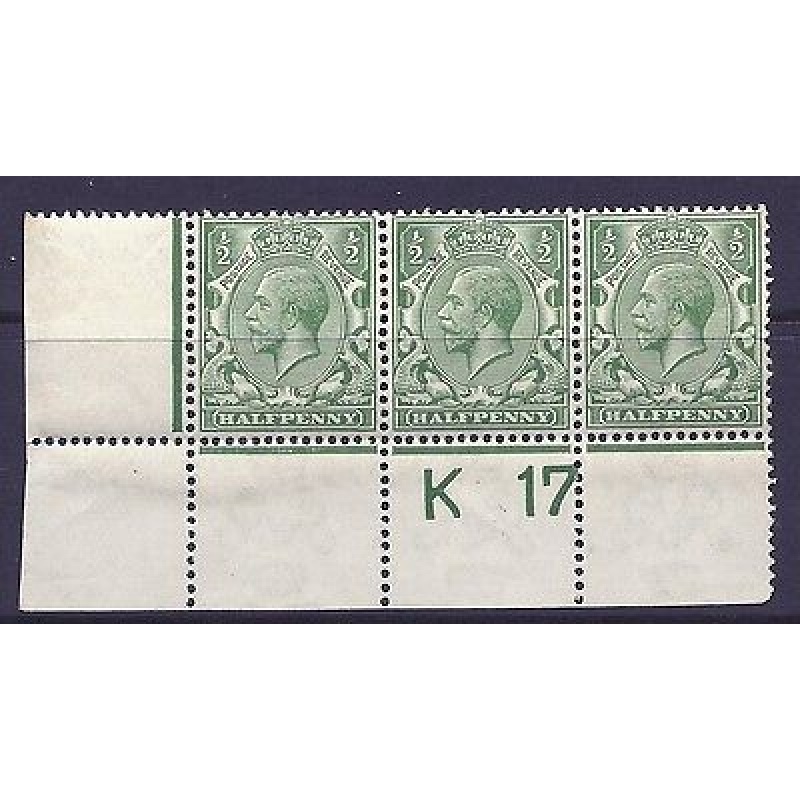 N14(3) d Pale Green Control K 17 perf UNMOUNTED MINT - faults