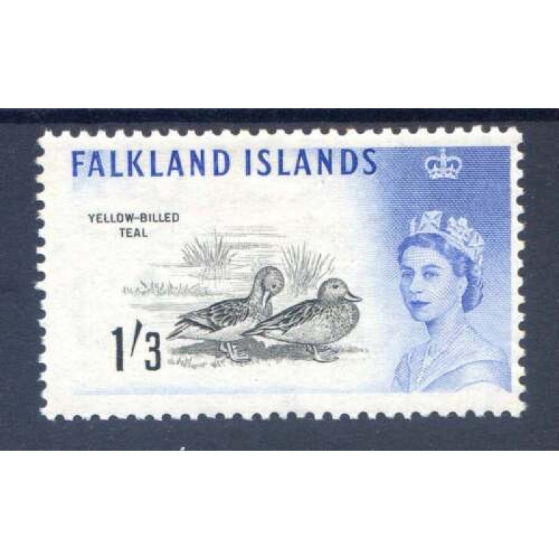 Falkland Islands 1 3 Black  Ultramarine SG203 Mounted Mint