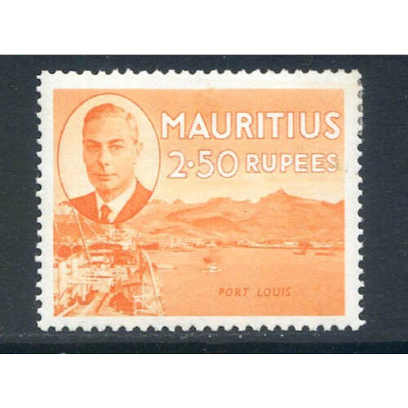 Mauritius 2.5r Orange SG288 Mounted Mint