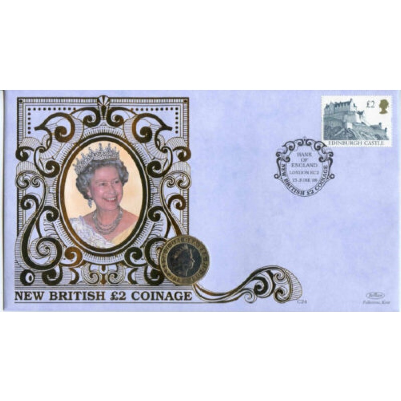 1998 Benham New British 2 Coin Cover with 1998 2 Coin