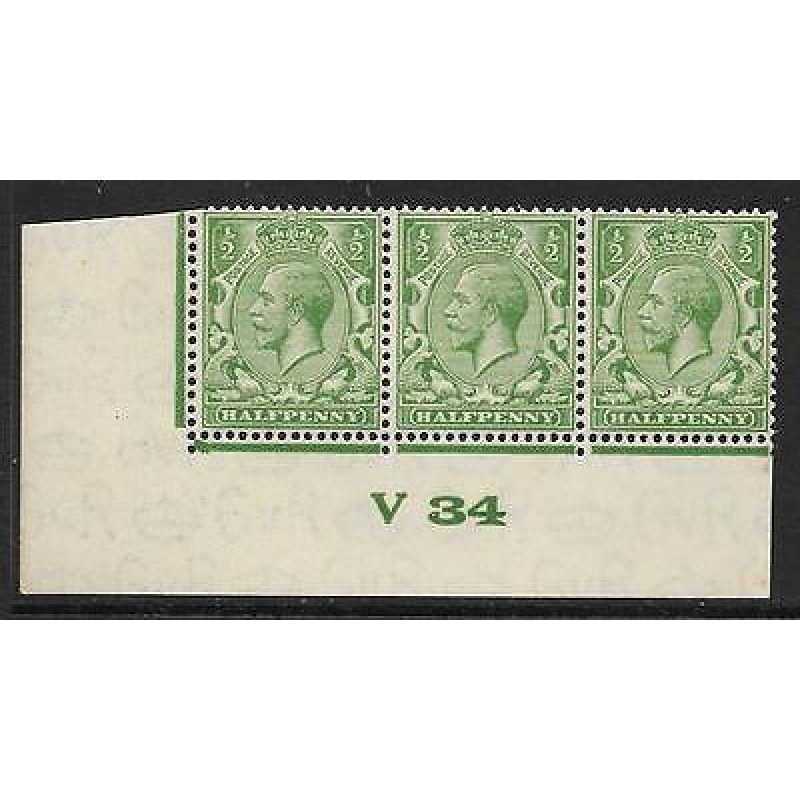 d Green Block Cypher Control V34 imperf UNMOUNTED MINT MNH