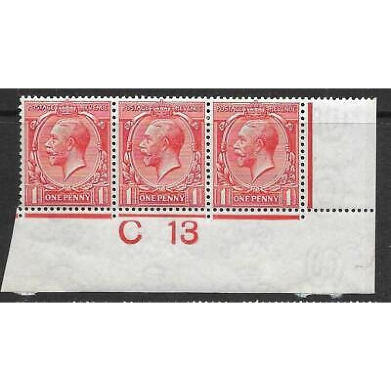 N16(3) 1d Scarlet Royal Cypher Control C 13 imperf UNMOUNTED MINT