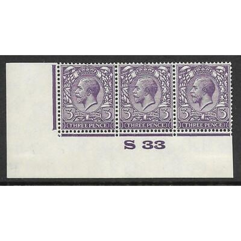 Spec N38(4) 3d Deep Violet Block Cypher Control S33 MOUNTED MINT