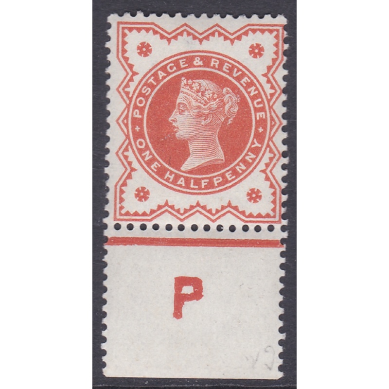 d Vermilion Jubilee control  P perf single UNMOUNTED MINT