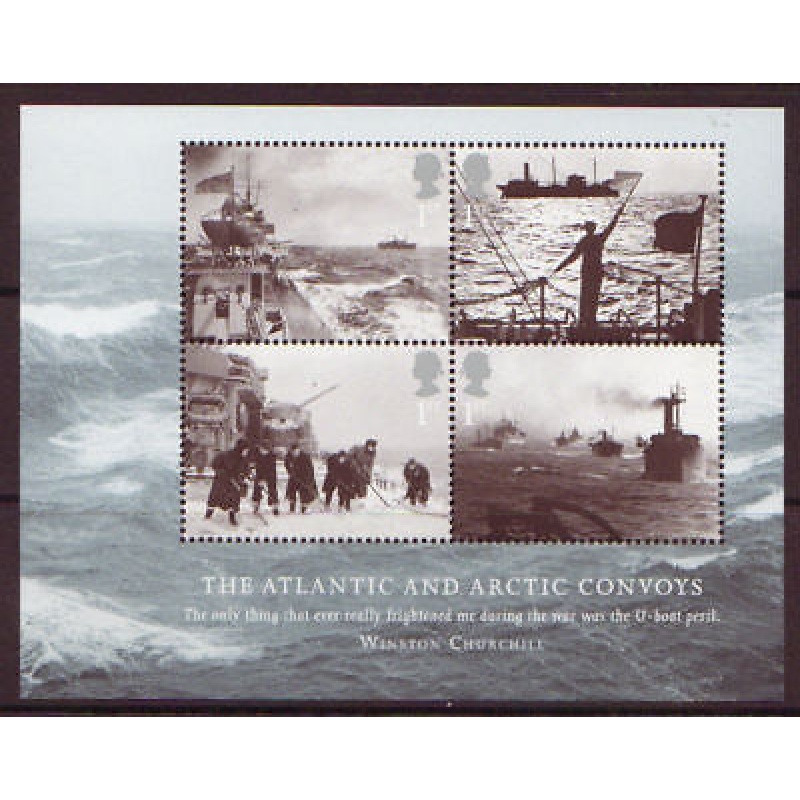 MS3529 2013 Atlantic  Arctic Convoys miniature sheet UNMOUNTED MINT MNH