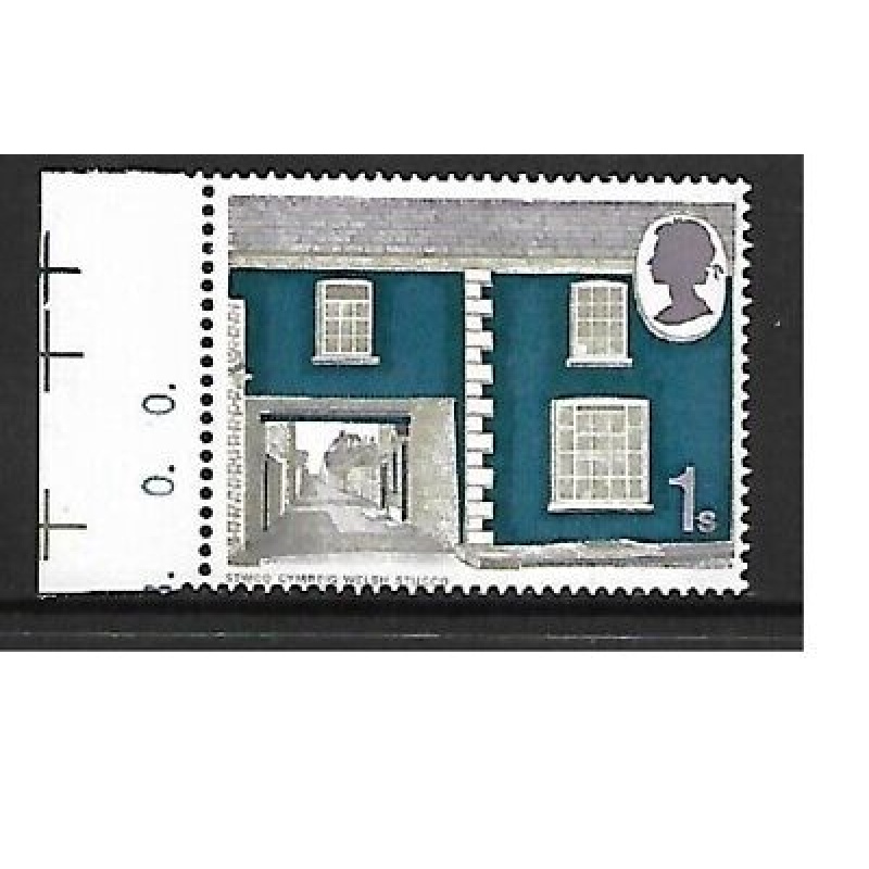 1970 Rural Architecture 1 - Flaw - Missing new blue - UNMOUNTED MINT