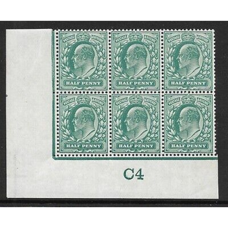 d Blue-Green Control C4 Imperf perf type H1 plate 24b UNMOUNTED MINT