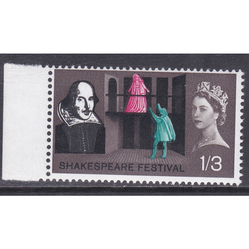 1964 sg648 1 3 Shakespeare Festival Double Collar Variety UNMOUNTED MINT [SN]