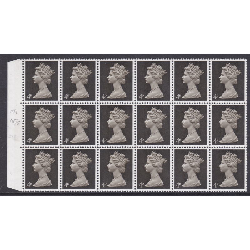 MCFs Sg 732 4d machins With flaws on rows 15 3 and 15 5 UNMOUNTED MINT MNH