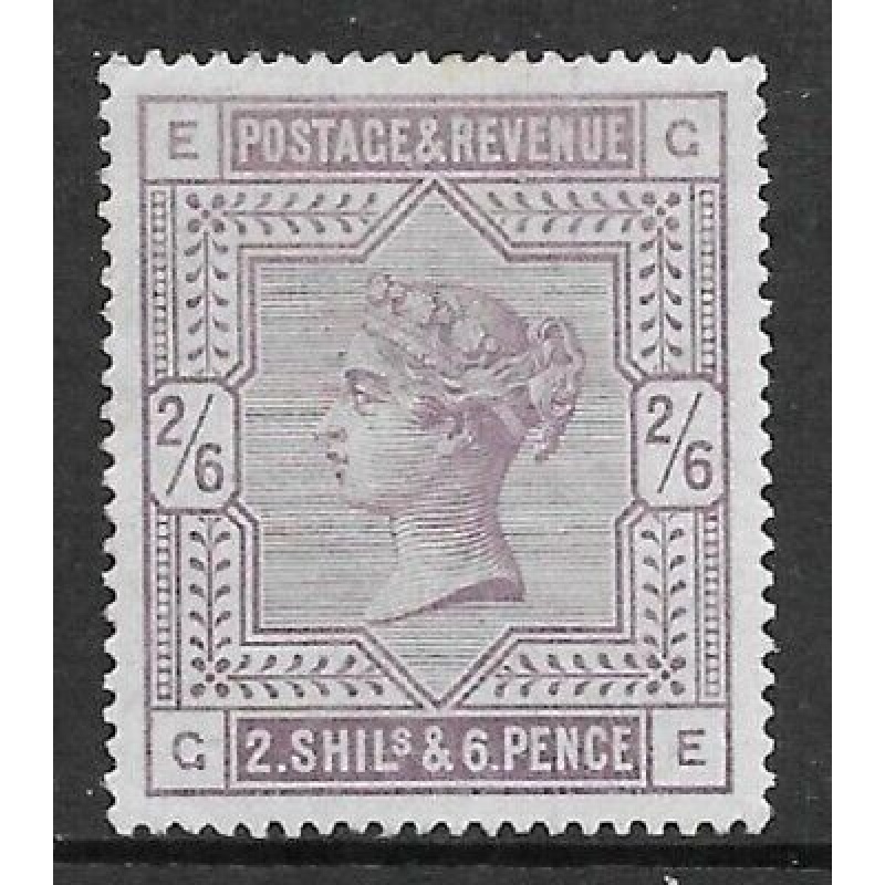 1883 Sg 178 2 6 Lilac Wmk Anchor Lettered G-E UNMOUNTED MINT