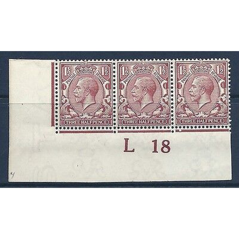 N18(2) 1d Pale Red Brown Royal Cypher control L 18 imperf MOUNTED MINT