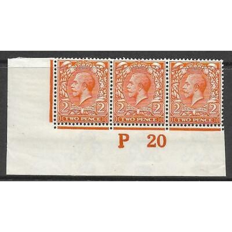 N19(7) 2d Bright Orange Royal Cypher control P 20 imperf UNMOUNTED MINT MNH