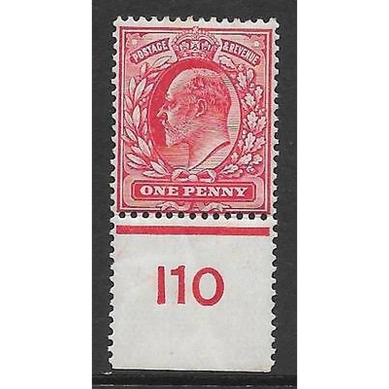 Sg 220 1d Scarlet Control I10 perf De La Rue UNMOUNTED MINT