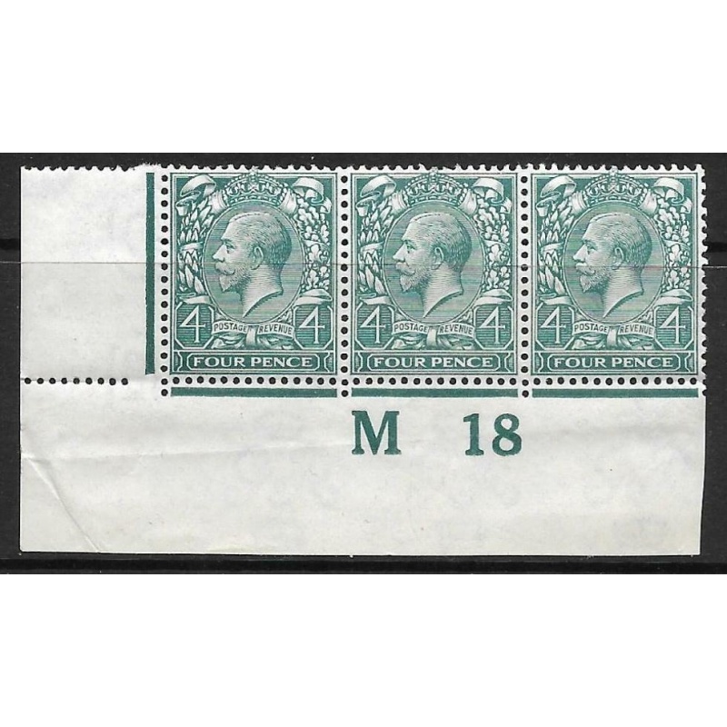 N23(6) 4d Bluish Grey Green Royal Cypher control M18 imperf UNMOUNTED MINT