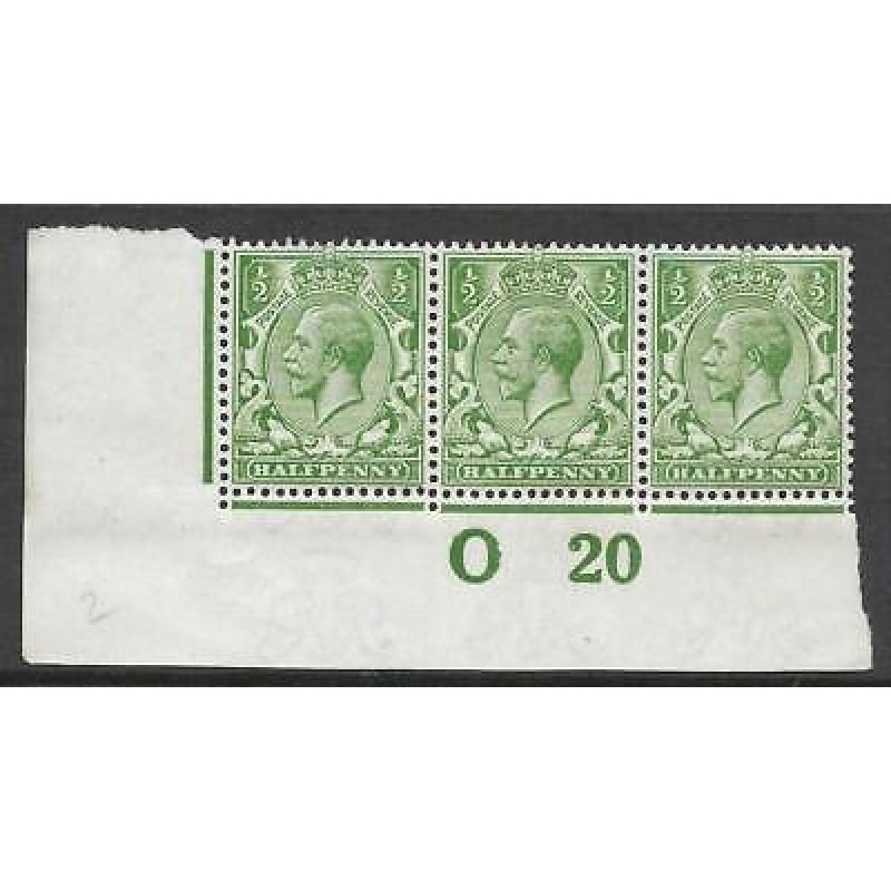 N14(6) d Bright Green Control O20 Imperf UNMOUNTED MINT - MNH