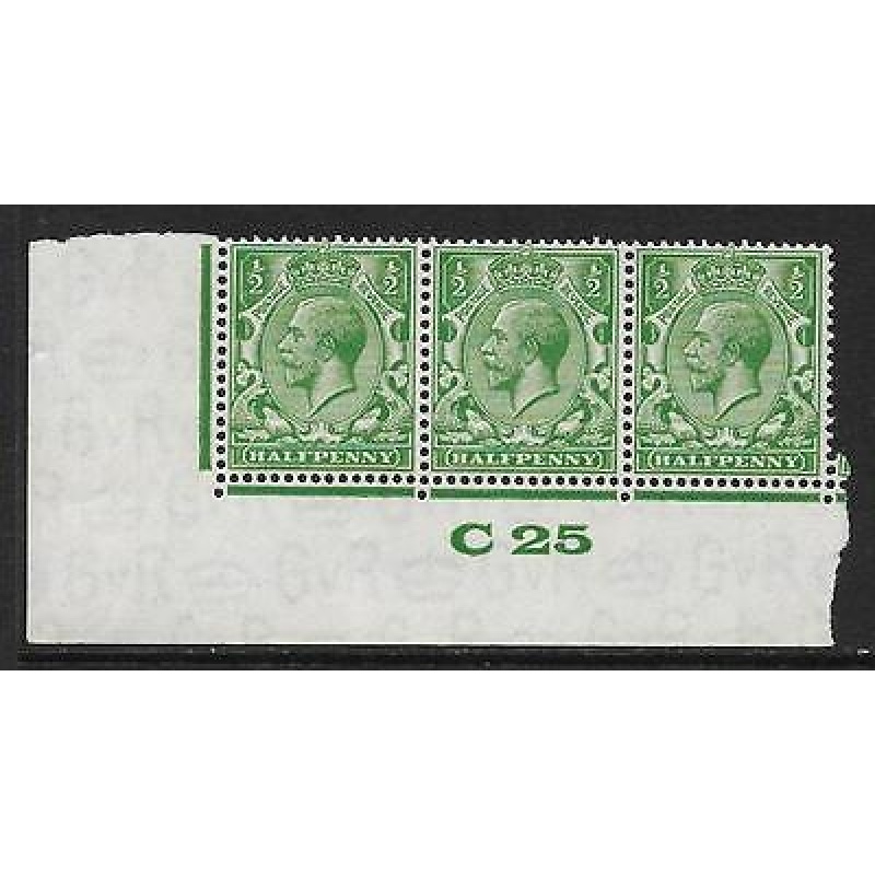 d Green Block Cypher Control C25 imperf UNMOUNTED MINT MNH