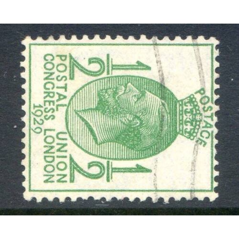 KGV 1 2d Green SG434a Sways Watermark Fine Used