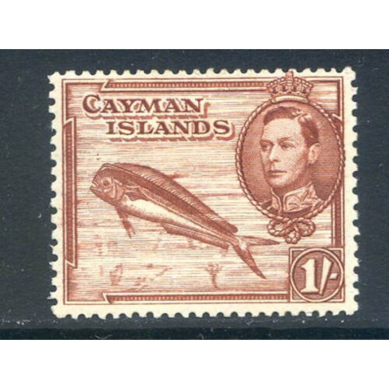 Cayman Islands 1 - Red Brown SG123 Mounted Mint