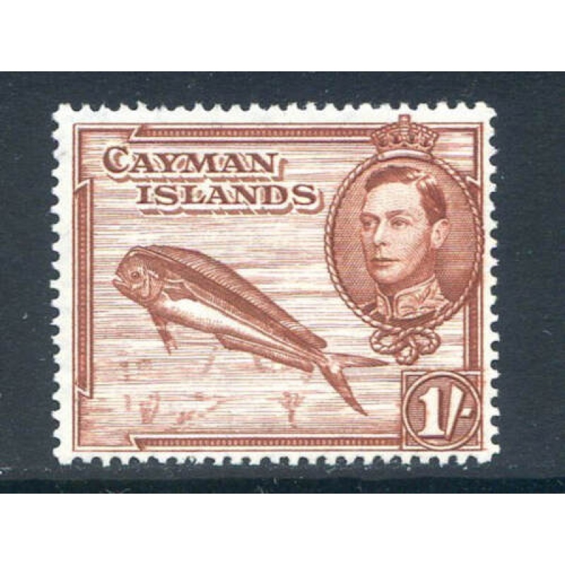 Cayman Islands 1 - Red Brown SG123a Mounted Mint