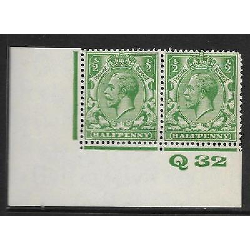 d Green Block Cypher Control Q32 imperf UNMOUNTED MINT