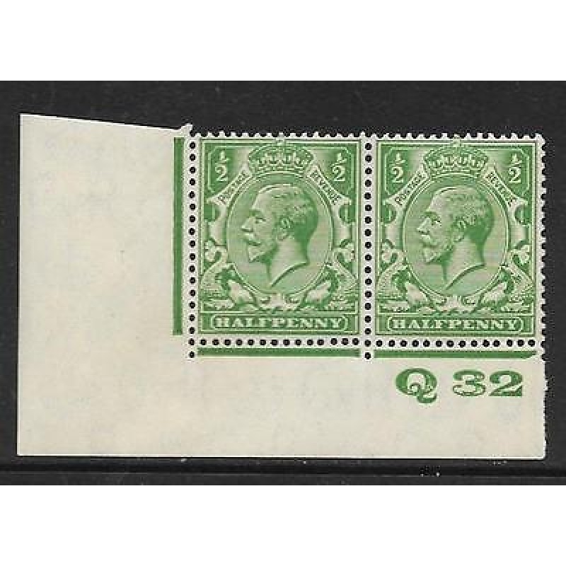 d Green Block Cypher Control Q32 imperf UNMOUNTED MINT MNH