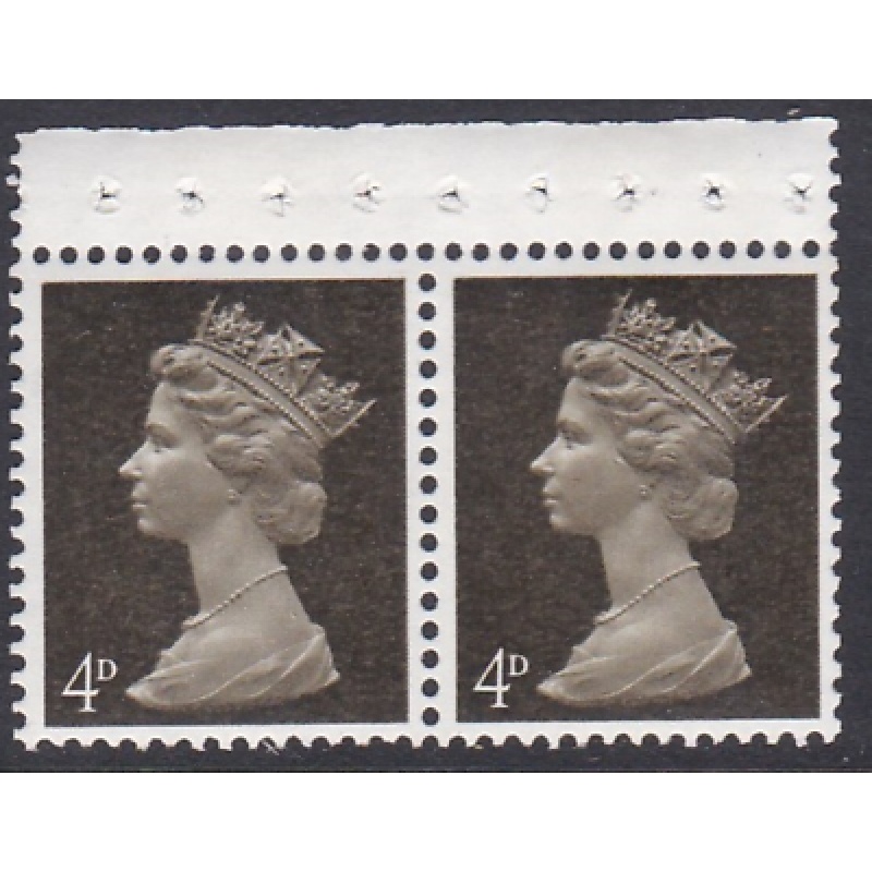 UB10a Pre-decimal Machin pair one broad centre band  - UNMOUNTED MINT MNH