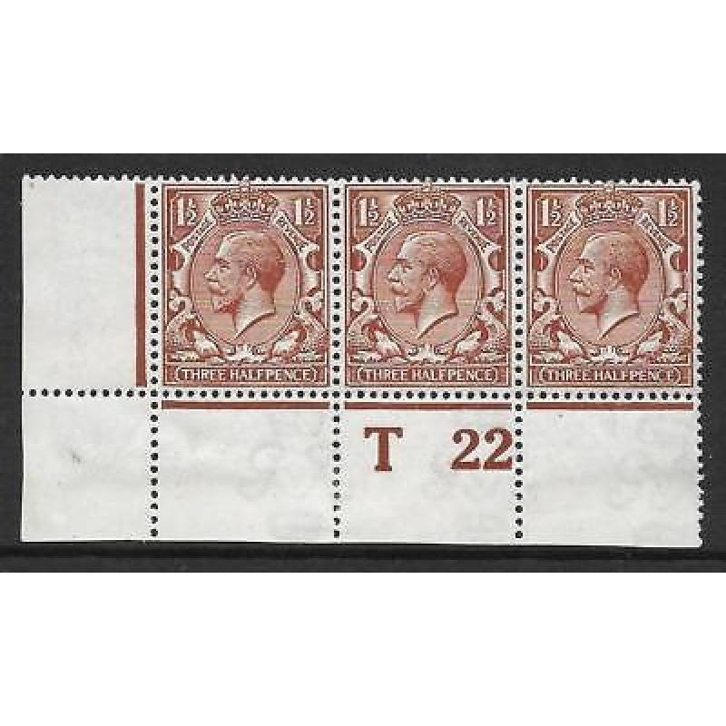 N18(3) 1d Deep Red Brown Royal Cypher Control T 22 perf UNMOUNTED MINT