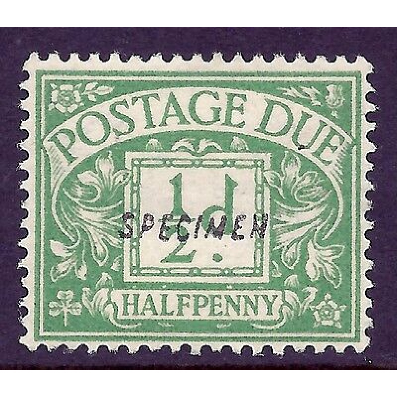 Sg D1s d Royal Postage Due with SPECIMEN overprint MOUNTED MINT