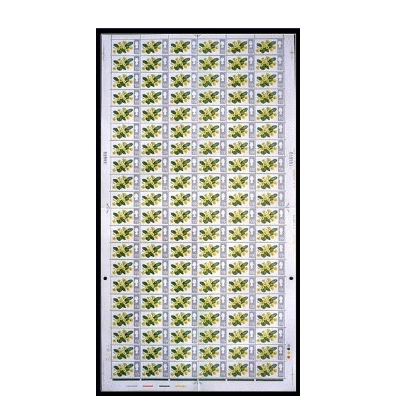 1967 British Wild Flowers 1 9 (Ord) No dot Complete Sheet UNMOUNTED MINT MNH