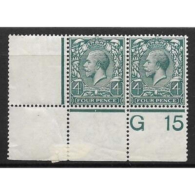 N23(1) 4d Grey Green Royal Cypher control G15 perf pair UNMOUNTED MINT