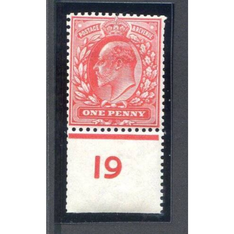 KEV11 1d Scarlet I9 Control Single Unmounted Mint