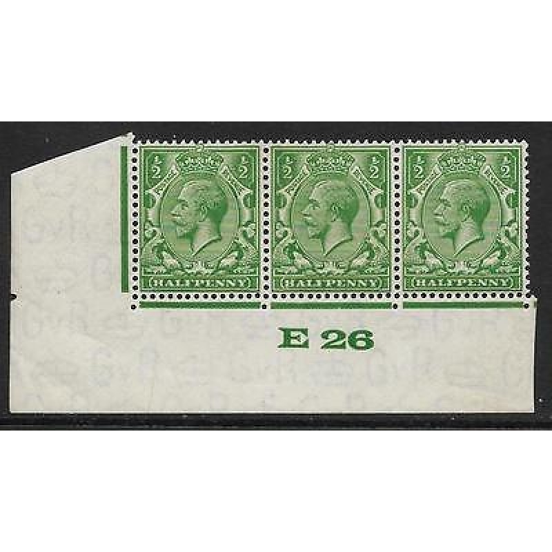 d Green Block Cypher Control E26 imperf UNMOUNTED MINT