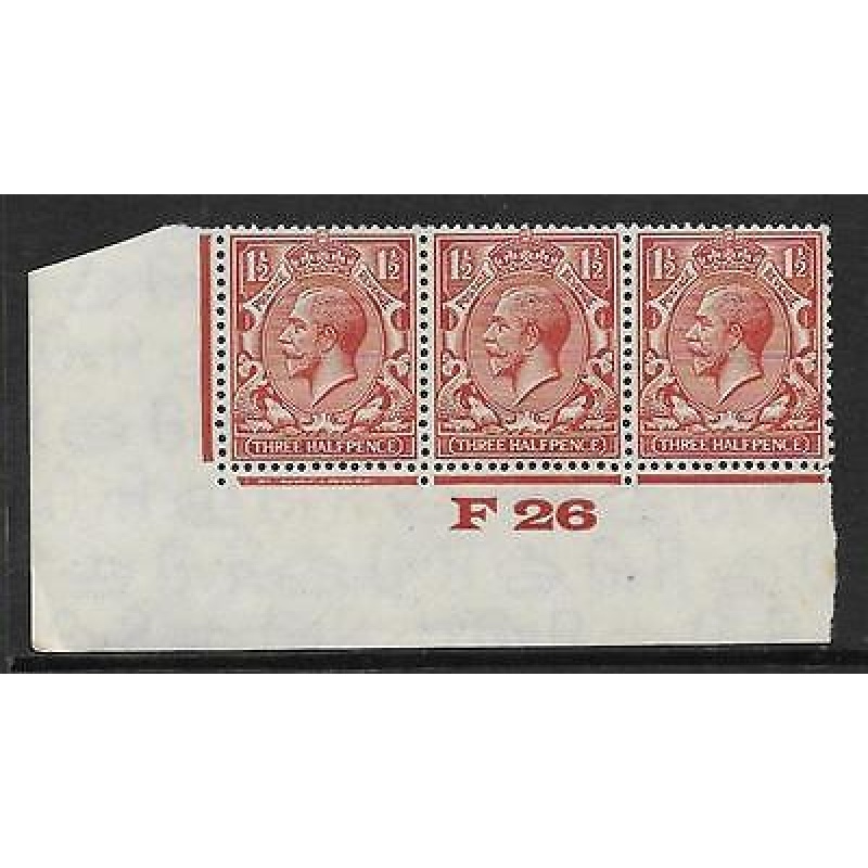 1d Brown Block Cypher Control F26 imperf UNMOUNTED MINT MNH