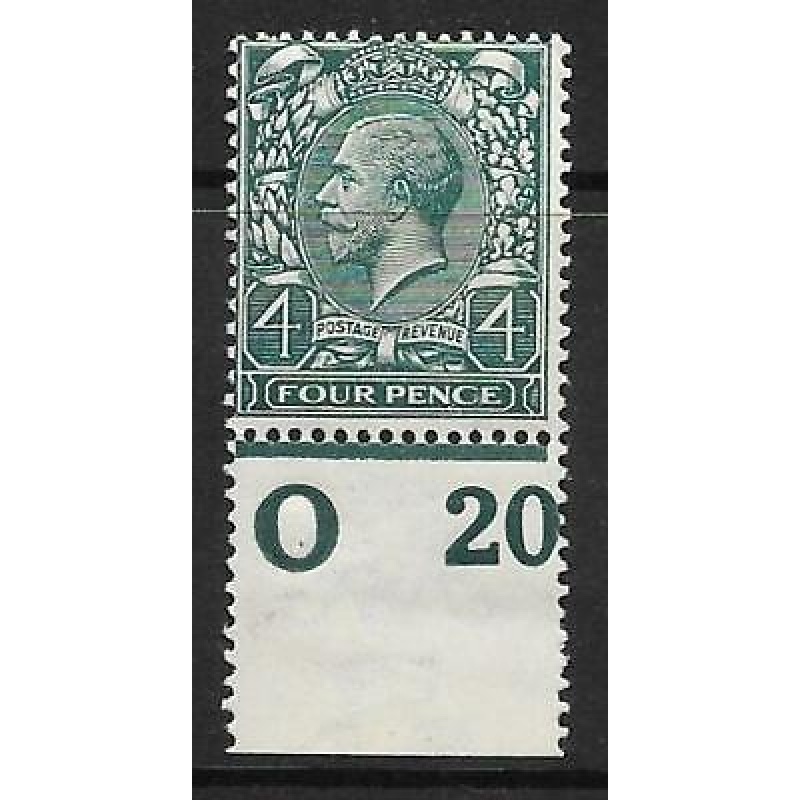 N23(3) 4d Deep Grey Green Royal Cypher control O 20 perf single UNMOUNTED MINT