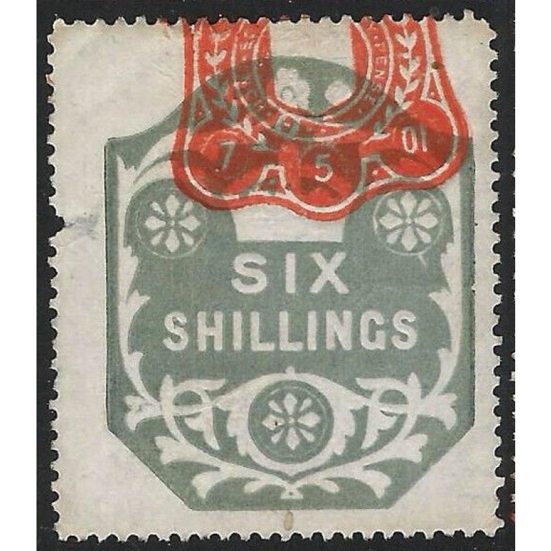 GB Revenue : General Duty Adhesive 6 Shillings